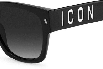 Okulary przeciwsłoneczne Dsquared2 ICON0004/S 80S/9O Kwadratowe Czarne