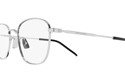 Okulary korekcyjne Saint Laurent SL492/K 005 Prostokątne Srebrne