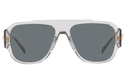 Okulary przeciwsłoneczne Versace Macy'S Aviator VE4436U 530580 Flat Top Szare