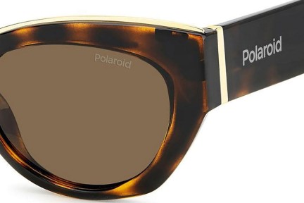 Okulary przeciwsłoneczne Polaroid PLD6199/S/X 086/SP Polarized Kocie oczy Havana