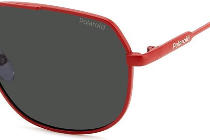 Okulary przeciwsłoneczne Polaroid PLD6195/S/X 0Z3/M9 Polarized Pilotki (Aviator) Czerwone