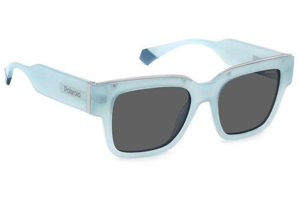 Okulary przeciwsłoneczne Polaroid PLD6198/S/X MVU/M9 Polarized Kwadratowe Niebieskie