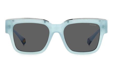 Okulary przeciwsłoneczne Polaroid PLD6198/S/X MVU/M9 Polarized Kwadratowe Niebieskie