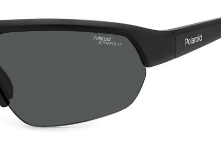 Okulary przeciwsłoneczne Polaroid PLD7048/S 003/E3 Polarized Prostokątne Czarne