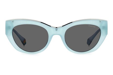 Okulary przeciwsłoneczne Polaroid PLD6199/S/X MVU/M9 Polarized Kocie oczy Niebieskie