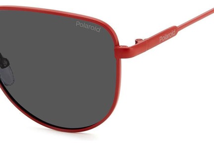 Okulary przeciwsłoneczne Polaroid PLD6196/S/X 0Z3/M9 Polarized Owalne Czerwone