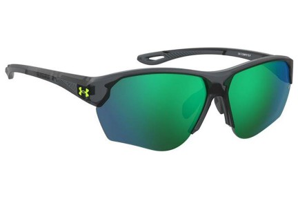 Okulary przeciwsłoneczne Under Armour UACOMPETE/F 63M/V8 Prostokątne Szare