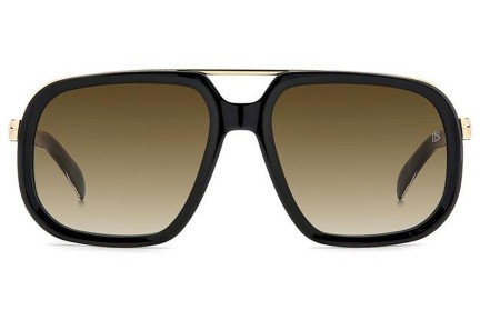 Okulary przeciwsłoneczne David Beckham DB7101/S 2M2/HA Pilotki (Aviator) Czarne