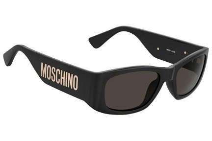 Okulary przeciwsłoneczne Moschino MOS145/S 807/IR Prostokątne Czarne