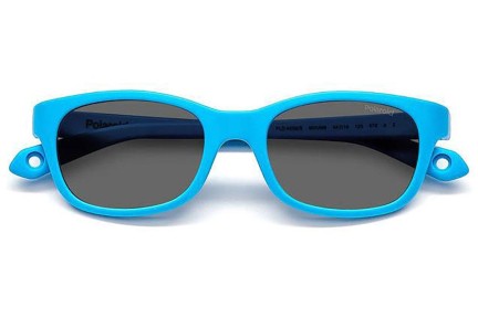 Okulary przeciwsłoneczne Polaroid Junior PLDK006/S MVU/M9 Polarized Prostokątne Niebieskie