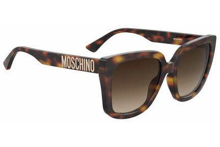 Okulary przeciwsłoneczne Moschino MOS146/S 05L/HA Kwadratowe Havana