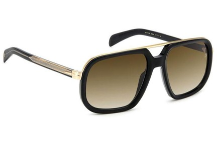 Okulary przeciwsłoneczne David Beckham DB7101/S 2M2/HA Pilotki (Aviator) Czarne