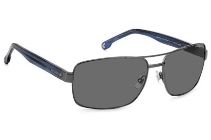 Okulary przeciwsłoneczne Carrera CARRERA8063/S R80/M9 Polarized Prostokątne Srebrne