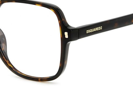 Okulary korekcyjne Dsquared2 D20081 086 Kwadratowe Havana