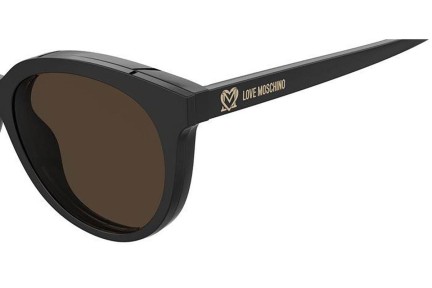 Okulary korekcyjne Love Moschino MOL058/CS 807/70 Okrągłe Czarne