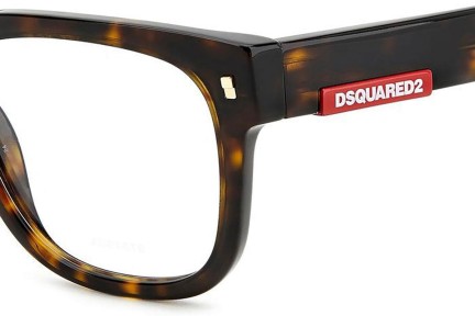 Okulary korekcyjne Dsquared2 D20074 086 Kwadratowe Havana