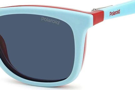 Okulary korekcyjne Polaroid Junior PLD8055/CS 4E3/C3 Polarized Kwadratowe Czerwone