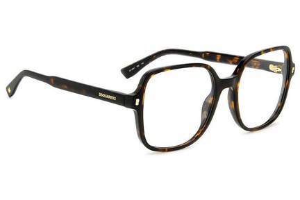 Okulary korekcyjne Dsquared2 D20081 086 Kwadratowe Havana