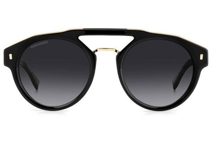 Okulary przeciwsłoneczne Dsquared2 D20085/S 2M2/9O Owalne Czarne