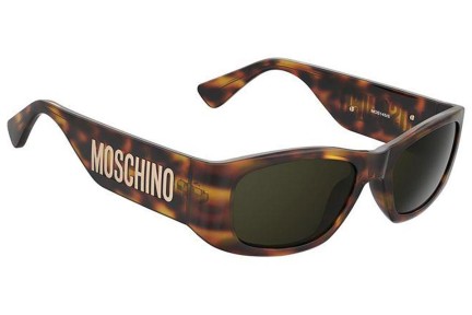 Okulary przeciwsłoneczne Moschino MOS145/S 05L/70 Prostokątne Havana