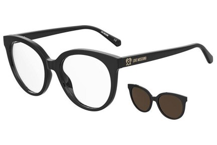 Okulary korekcyjne Love Moschino MOL058/CS 807/70 Okrągłe Czarne