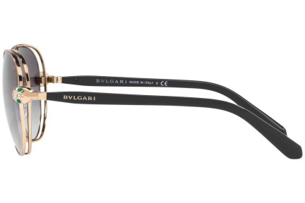 Okulary przeciwsłoneczne Bvlgari BV6087B 20238G Okrągłe Złote