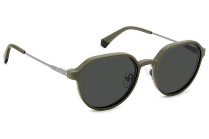 Okulary korekcyjne Polaroid PLD6204/CS SMF/M9 Polarized Owalne Srebrne