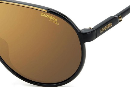 Okulary przeciwsłoneczne Carrera CHAMPION65/N 2M2/YL Pilotki (Aviator) Czarne