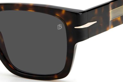 Okulary przeciwsłoneczne David Beckham DB7000/SBOLD 086/IR Kwadratowe Havana