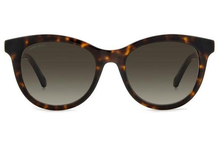 Okulary przeciwsłoneczne Jimmy Choo ANNABETH/S 086/HA Kocie oczy Havana