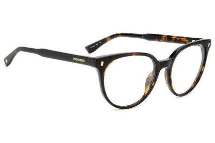 Okulary korekcyjne Dsquared2 D20082 086 Kocie oczy Havana