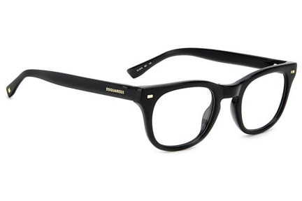 Okulary korekcyjne Dsquared2 D20078 807 Okrągłe Czarne