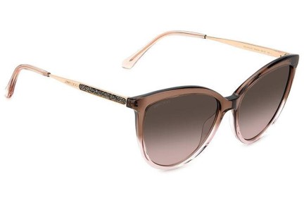 Okulary przeciwsłoneczne Jimmy Choo BELINDA/S 08M/HA Kocie oczy Brązowe