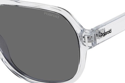 Okulary przeciwsłoneczne Polaroid PLD6193/S 900/M9 Polarized Pilotki (Aviator) Przezroczyste