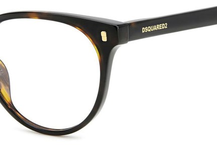 Okulary korekcyjne Dsquared2 D20082 086 Kocie oczy Havana