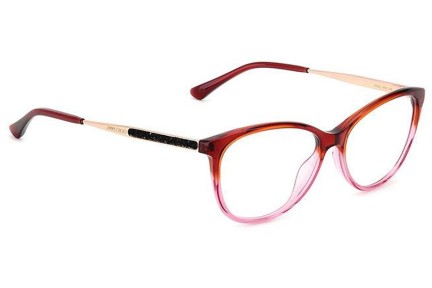 Okulary korekcyjne Jimmy Choo JC379 1MQ Kocie oczy Czerwone