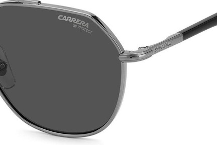 Okulary przeciwsłoneczne Carrera CARRERA303/S KJ1/IR Pilotki (Aviator) Srebrne