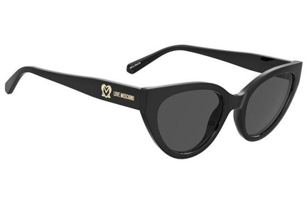 Okulary przeciwsłoneczne Love Moschino MOL064/S 807/IR Kocie oczy Czarne