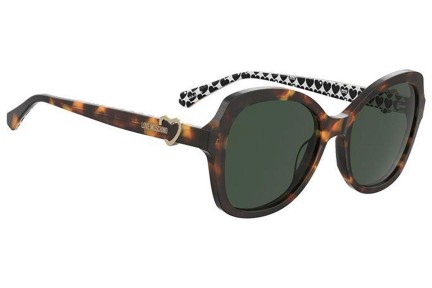 Okulary przeciwsłoneczne Love Moschino MOL059/S 05L/QT Kocie oczy Havana