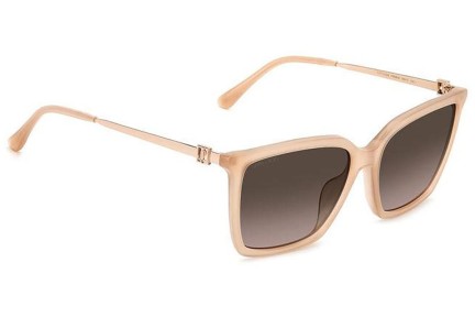 Okulary przeciwsłoneczne Jimmy Choo TOTTA/G/S FWM/HA Kwadratowe Beżowe