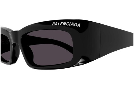 Okulary przeciwsłoneczne Balenciaga BB0266S 001 Prostokątne Czarne