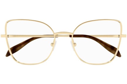 Okulary korekcyjne Alexander McQueen AM0416O 001 Kocie oczy Złote