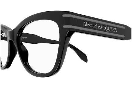 Okulary korekcyjne Alexander McQueen AM0401O 001 Okrągłe Czarne