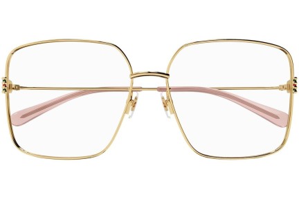 Okulary korekcyjne Gucci GG1284OA 001 Kwadratowe Złote