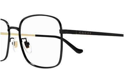 Okulary korekcyjne Gucci GG1355OA 001 Prostokątne Czarne