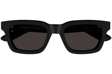 Okulary przeciwsłoneczne Alexander McQueen AM0392S 001 Prostokątne Czarne