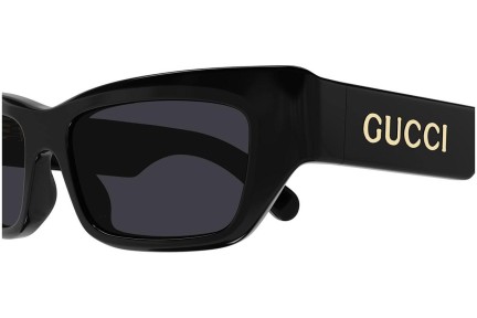 Okulary przeciwsłoneczne Gucci GG1296S 001 Prostokątne Czarne