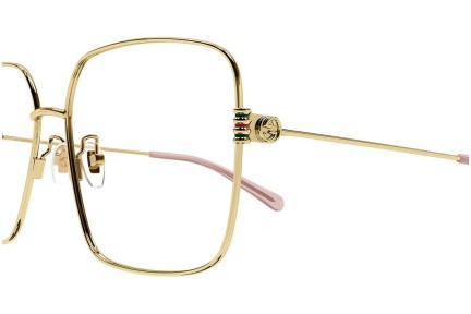 Okulary korekcyjne Gucci GG1284OA 001 Kwadratowe Złote