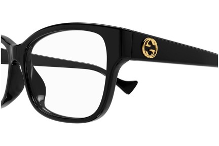 Okulary korekcyjne Gucci GG1259O 004 Prostokątne Czarne