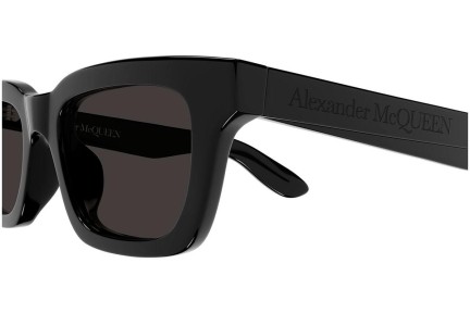 Okulary przeciwsłoneczne Alexander McQueen AM0392S 001 Prostokątne Czarne